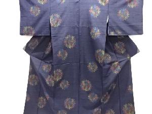 華紋織り出し十日町紬着物